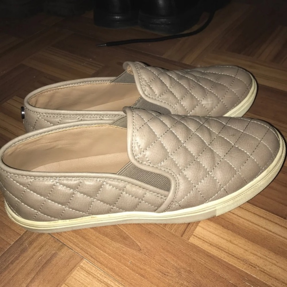 Beige Steve Madden slip on Shoes